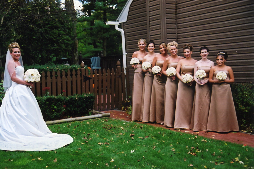 All Your Bridesmaids, all in a row!